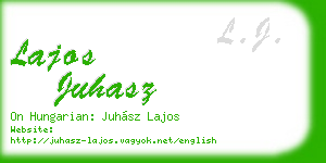 lajos juhasz business card